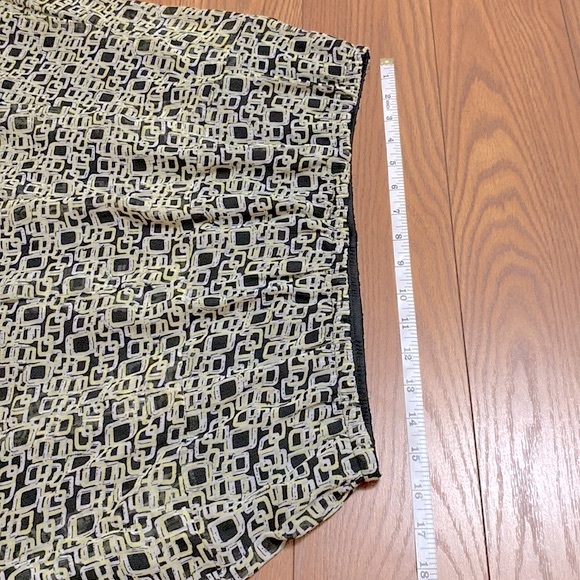 Vintage plus size women’s skirt elastic band waist, pleated mid length size16W - Picture 5 of 11